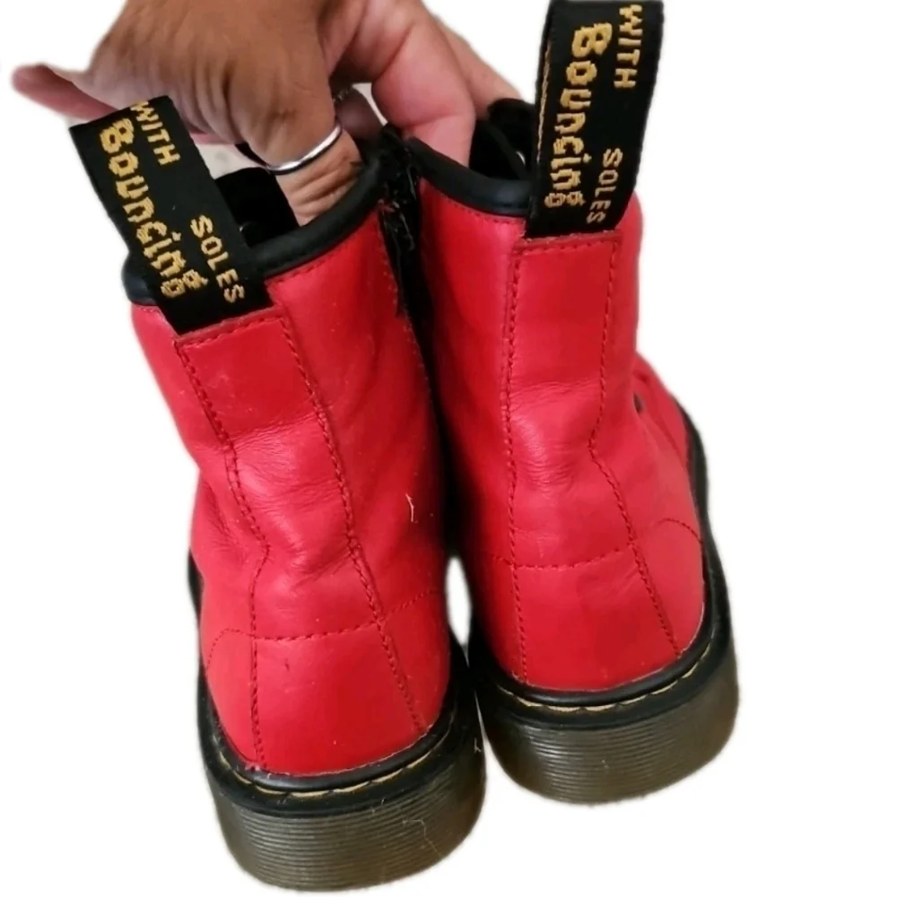 Dr. Martens Youth Red 1460 8-Eye Classic Leather Iconic Durable Combat Boot 3